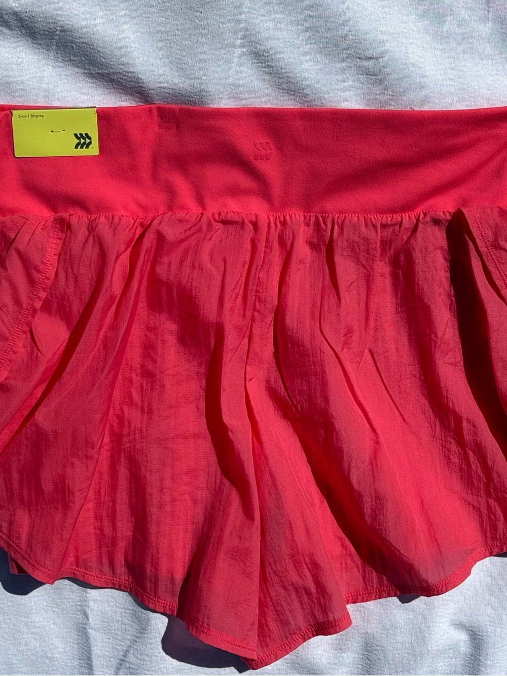 Size XXL All-in-motion Women’s Coral Red Skirt with Built-In Shorts